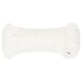vidaXL Lodné lano biele 4 mm 25 m polypropylén