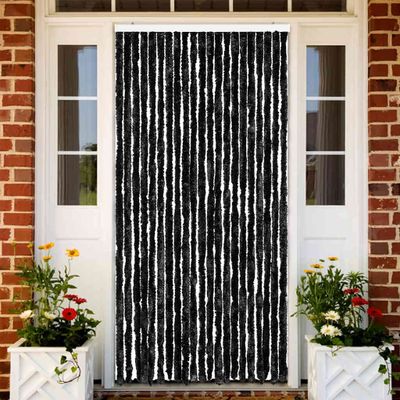 vidaXL Záves proti hmyzu, antracitový 90x220 cm, ženilka