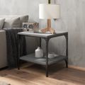 vidaXL Bočné stolíky 2 ks sivé sonoma 40x40x40 spracované drevo