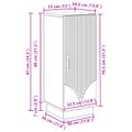 vidaXL Servírovacia skriňa Dub artisan 33 x 34,5 x 87 cm