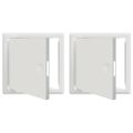 vidaXL Access Panel 2 ks Biela 23 x 23 x 3 cm Oceľ