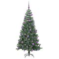 vidaXL Vianočný stromček Zelená 240 cm PVC