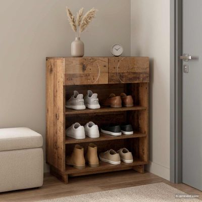 vidaXL Skrinka na topánky 73 x 38 x 87,5 cm Spracované drevo