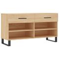 vidaXL Lavička na topánky, dub sonoma 102x35x55 cm, kompozitné drevo