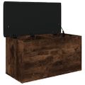 vidaXL Úložná lavička dymový dub 82x42x45 cm kompozitné drevo