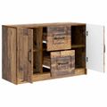 vidaXL Servírovacia skriňa Staré drevo 89 x 34,5 x 57 cm