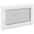 vidaXL Otočné a sklopné okno do suterénu RISOR 100 x 70 cm PVC a sklo