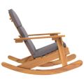 vidaXL Adirondack Hojdacie kreslo s vankúšmi masívne akáciové drevo