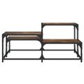 vidaXL Konferenčný stolík dymový dub 87,5x87,5x40 cm kompozitné drevo