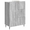 vidaXL Servírovacia skriňa Sivá sonoma 66 x 34,5 x 91,5 cm