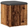 vidaXL Úložná lavica Old Wood 42x42x45 cm Konštrukčné drevo