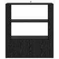 vidaXL Servírovacia skriňa Čierny dub 30 x 80 x 90 cm Kompozitné drevo