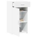 vidaXL Komoda biela 50x42,5x93 cm kompozitné drevo