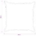 vidaXL Poťah na podložku 2 pcs HOUTEN Čierna 80 x 80 cm Bouclé
