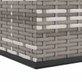 vidaXL Záhradný úložný box z polyratanu 100x49x103,5 cm sivý