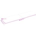 vidaXL Stolová doska 200x40x(2-4) cm neošetrený dubový masív