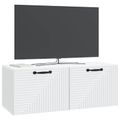 vidaXL Nástenná TV skrinka Biela 78,5 x 31 x 30 cm Kompozitné drevo