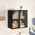 vidaXL Nástenná skrinka 68 x 37 x 68,5 cm Kompozitné drevo Čierny dub