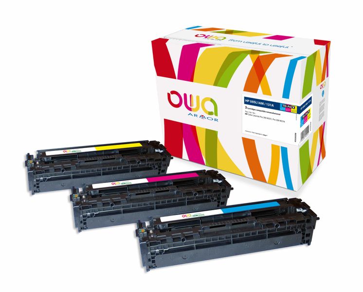 OWA Armor sada kompatibilná s HP U0SL1AM, 3x1800st, C+M+Y