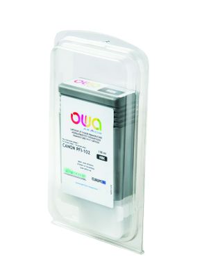 OWA Armor ink-jet kompatibilný s Canon iPF 500/600 čierna mat, 130 ml, PFI102MBK
