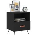 vidaXL Nočné stolíky 2 ks čierne 40x35x47,5 cm kompozitné drevo