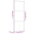 vidaXL Posuvné dvere zlaté 76x205 cm číre ESG sklo a hliník