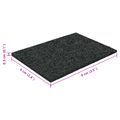 vidaXL Pad z gumových granúl na dvor Čierny 6 x 9 x 0,3 cm Guma