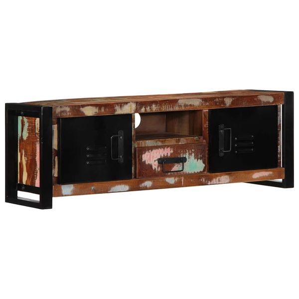 VidaXL TV skrinka 100x30x35 cm Rekultivované masívne drevo