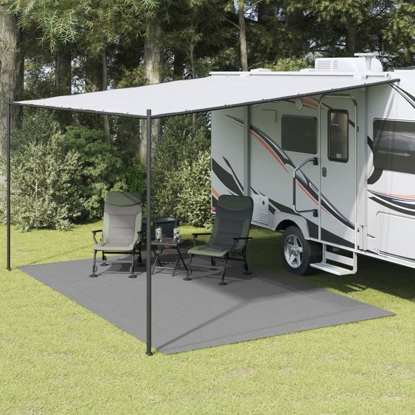 vidaXL Koberec do stanu bledosivý 6x3 m