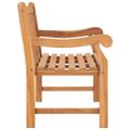 vidaXL Záhradná lavička s vankúšom 120 cm teakový masív