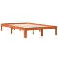vidaXL Posteľ s matracom voskovo hnedá 120x200 cm masívna borovica