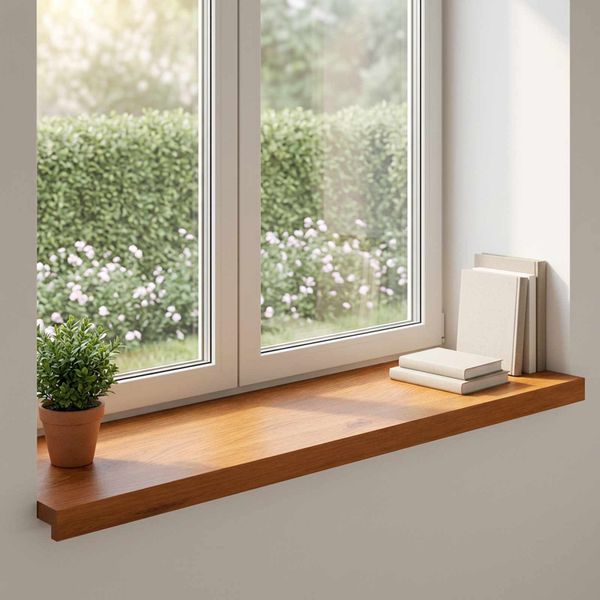 vidaXL Parapety 2 ks Hnedá 100 x 40 x 2 cm Masívne dubové drevo