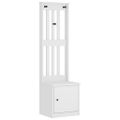 vidaXL Halový strom SANDNES biela 45x40x159,5 cm masívna borovica