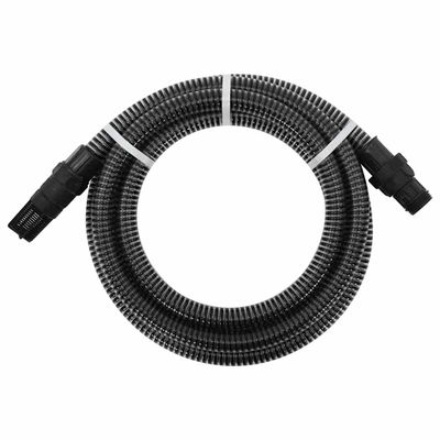vidaXL Odsávacia hadica s PVC spojkami, čierna 1" 7 m, PVC