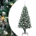 vidaXL Umelý vianočný stromček Zelená 180 cm PVC a Oceľ a Plast