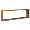 vidaXL Nástenné poličky v tvare kocky 100x15x30 cm kompozitné drevo
