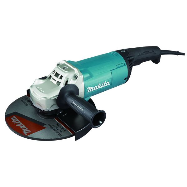 Makita uhlová brúzka s elektronikou a SJS 230 mm, 2200 W