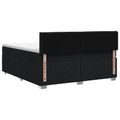 vidaXL Posteľ boxspring s matracom Čierna 180 x 200 cm Látka