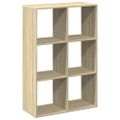 vidaXL Rozdeľovacia knižnica dub sonoma 69,5x29x103,5 cm kompoz. drevo