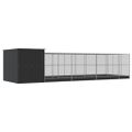 vidaXL Voliéra s nadstavcom strieborná 911x303x216 cm oceľ