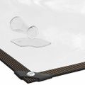 vidaXL Priehľadná plachta s okami 5x8 m Polyetylén
