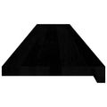 vidaXL Okenný parapet 2 ks hnedočierná 140x25x2 cm dubový masív