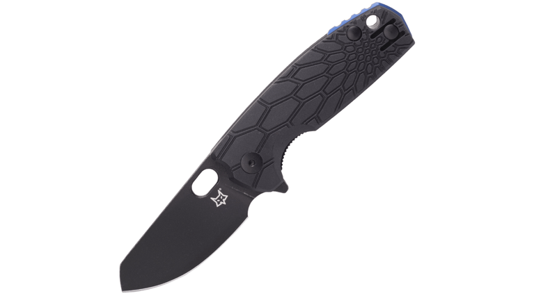 FOX Knives FX-604 B Vox Core vreckový nôž 8 cm, celočierny, FRN, hliník
