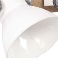 vidaXL Industriálna nástenná lampa biela 65x25 cm E27