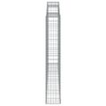 vidaXL Oblúkové gabiónové koše 3ks 300x30x180/200cm pozinkované železo