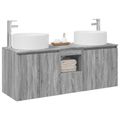 vidaXL Set kabinetov do kúpeľne 3 ks Sivý Sonoma 49,5 x 44,5 x 65,5 cm