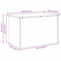 vidaXL Zásobník na vankúše do záhrady Pozinkovaná oceľ 175 L Biela