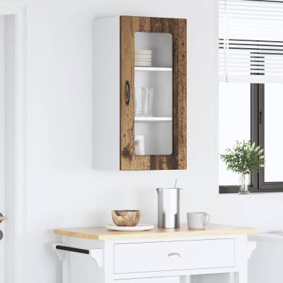 vidaXL Dvierka na umývačku Kalmar Staré drevo 40 x 31 x 80 cm