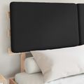 vidaXL Rám postele s čalúneným čelom Čierna 150 x 200 cm