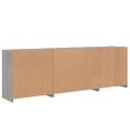 vidaXL Komoda s LED svetlami sivá sonoma 202x37x67 cm